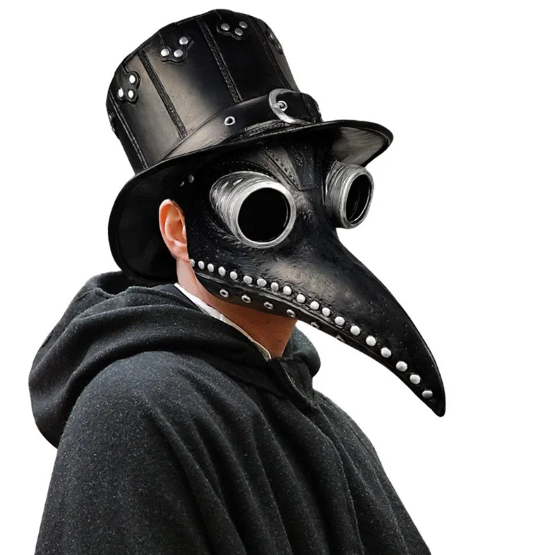 Plague Steam Doctor Mask Punk Anti Poison Terror Bird Mouth Mask Crow Headmask Performance Prop Halloween