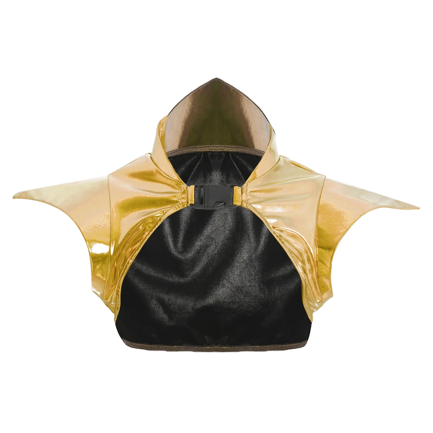 Women Shiny Metallic Gothic Armor Shrug Steampunk Gothic Shoulder Epaulet Alien Robot Astronaut Shrug Crop Top Halloween Costum