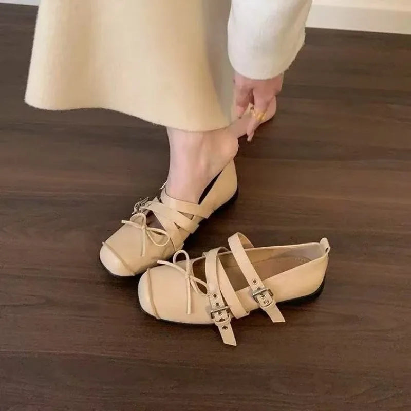 Retro Shallow Single Shoes 2025 New Versatile Women's Shoes