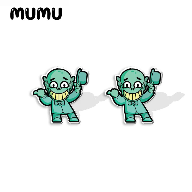 New Haunted Mansion Stud Earring Movie Epoxy Jewelry Resin Acrylic Earrings Handmade Gifts Fans