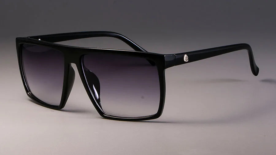 Kulou Retro Square Sunglasses Steampunk Men Women Brand Designer Glasses SKULL Logo Shades UV Protection Gafas