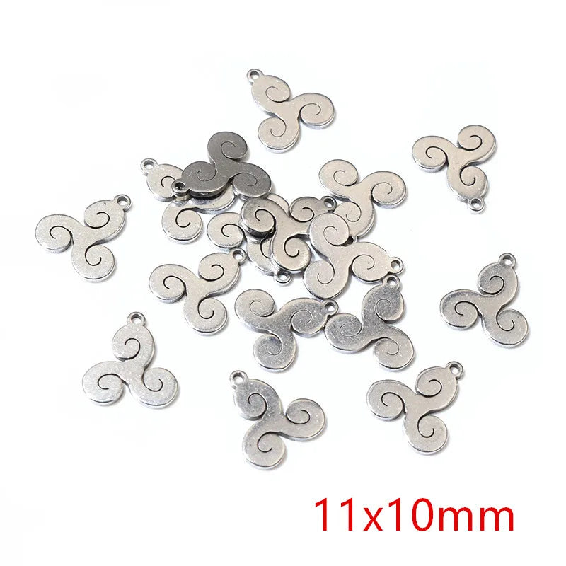 30pcs Stainless Steel Small Charms Ghost Moon Butterfly Star Cute Pendant Charm DIY Jewelry Making Accessories Necklace Bracelet