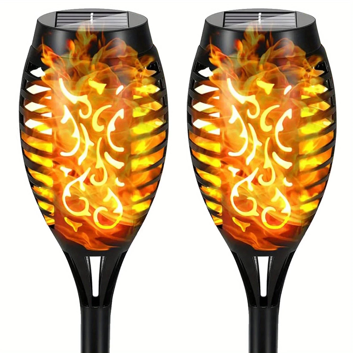 12LED Solar Flame Light Outdoor,Waterproof 12LEDs Torches Landscape Lamp for Outdoor Courtyard Garden Yard,Halloween Decorations