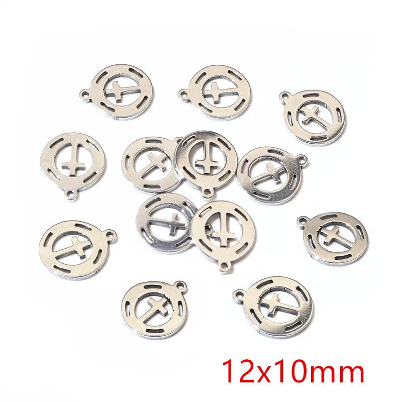 30pcs Stainless Steel Small Charms Ghost Moon Butterfly Star Cute Pendant Charm DIY Jewelry Making Accessories Necklace Bracelet