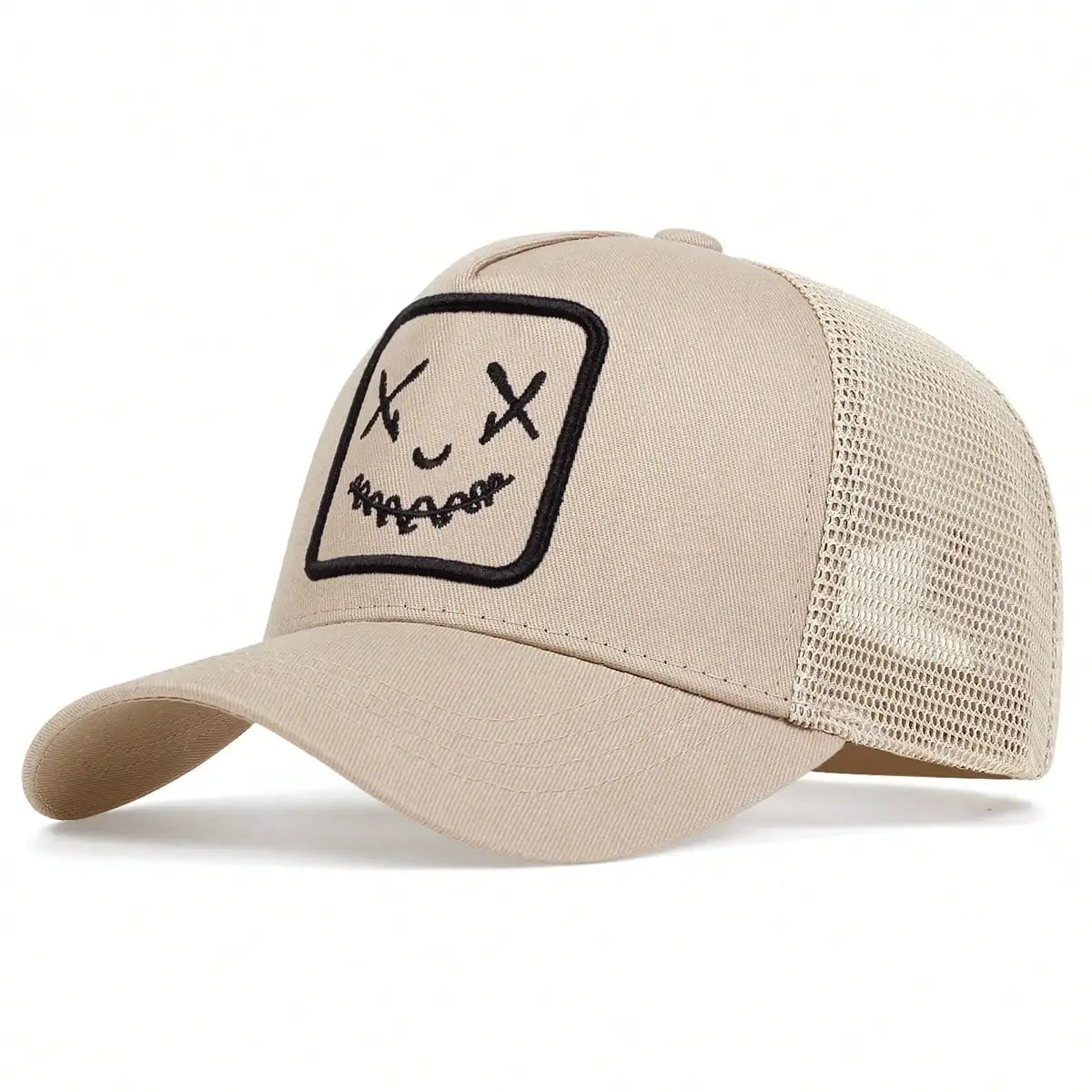 Unisex Ghost Face Embroidery Baseball Net Caps Spring and Summer Outdoor Adjustable Casual Hats Sunscreen Hat
