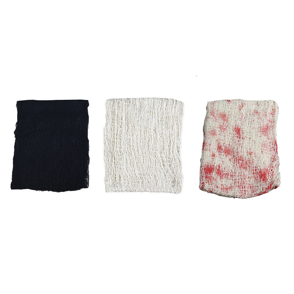 Bloody Gauze Decorations,Horror Bloody Cloth Bandage,Door Curtainsss,Halloween Haunted House Party Props Halloween