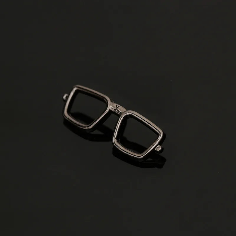 Fashion Alloy Women Men Enamel Brooches Pin Glasses Sunglasses Frame Openwork Scissor Aircraft Badge Clothing Accessories