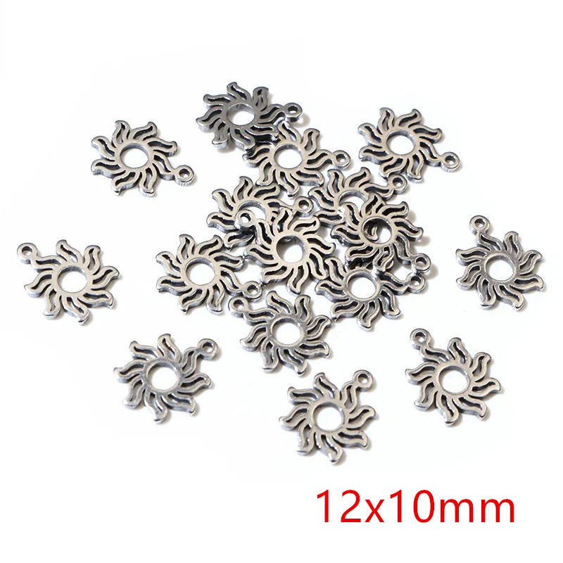30pcs Stainless Steel Small Charms Ghost Moon Butterfly Star Cute Pendant Charm DIY Jewelry Making Accessories Necklace Bracelet