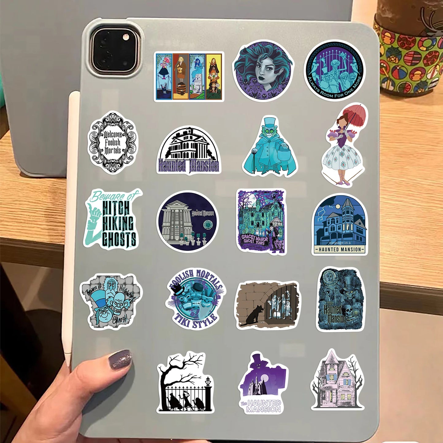 50PCS Haunted Mansion Scrapbook Stickers DIY Diary Laptop Luggage Skateboard Graffiti Decal Fun Stylish Classic Toys
