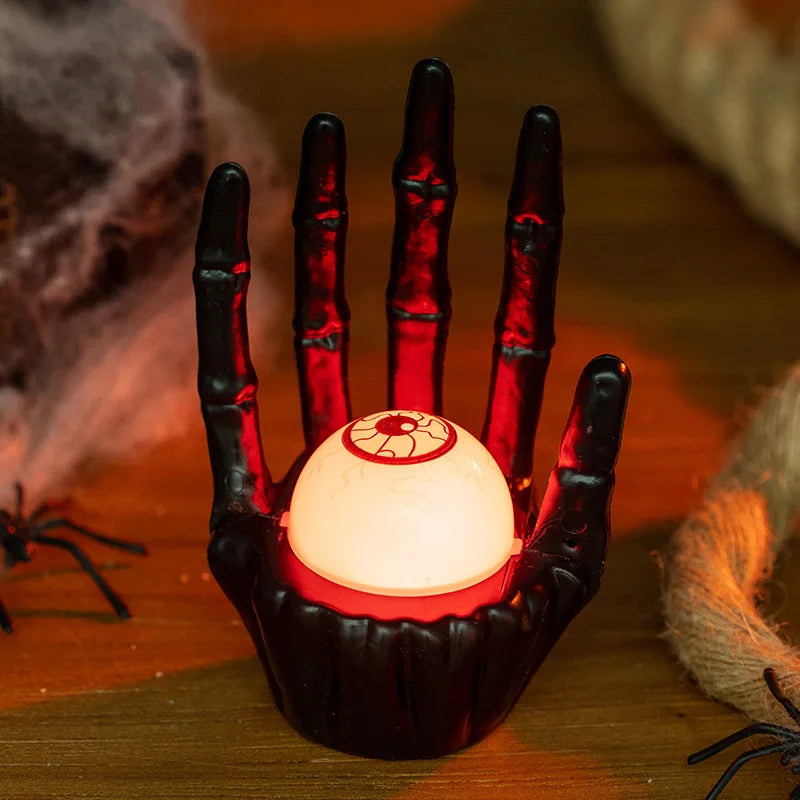 1-10PCS Table Decoration Prop Pumpkin Light Ghost Hand for Haunted House Scene Setup and Holiday Atmosphere Halloween
