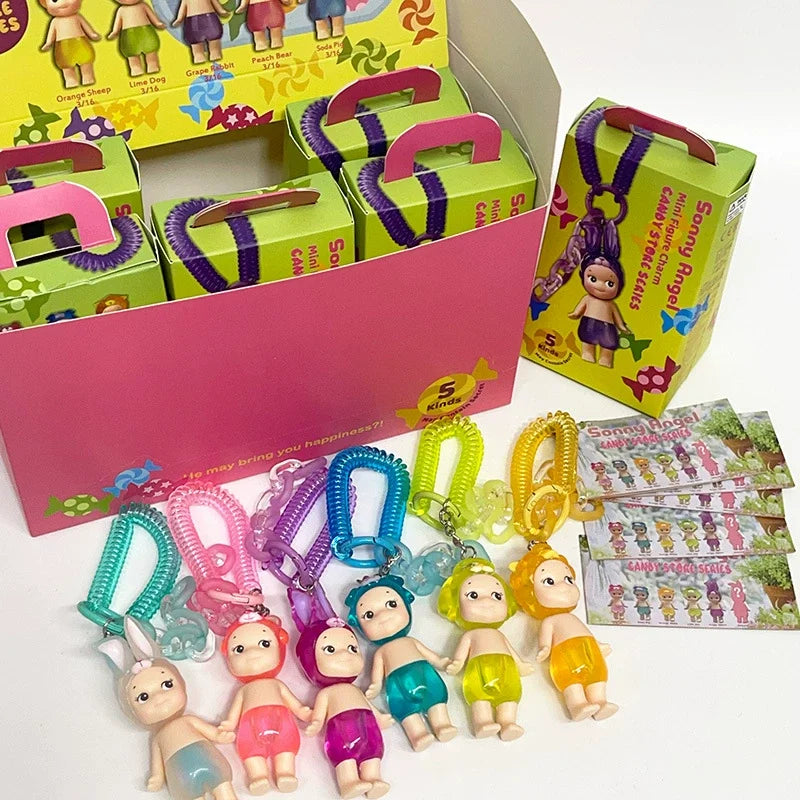Candy House Angel Keychain Blind Box Doll Bag Pendant Handmade Creative Cartoon Gift Mystery Boxes