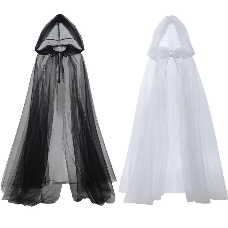 Bridal Cloak Adult Horror Vampire Princess Dress Witch Cosplay Costumes Elf Tale Shawl Halloween Party