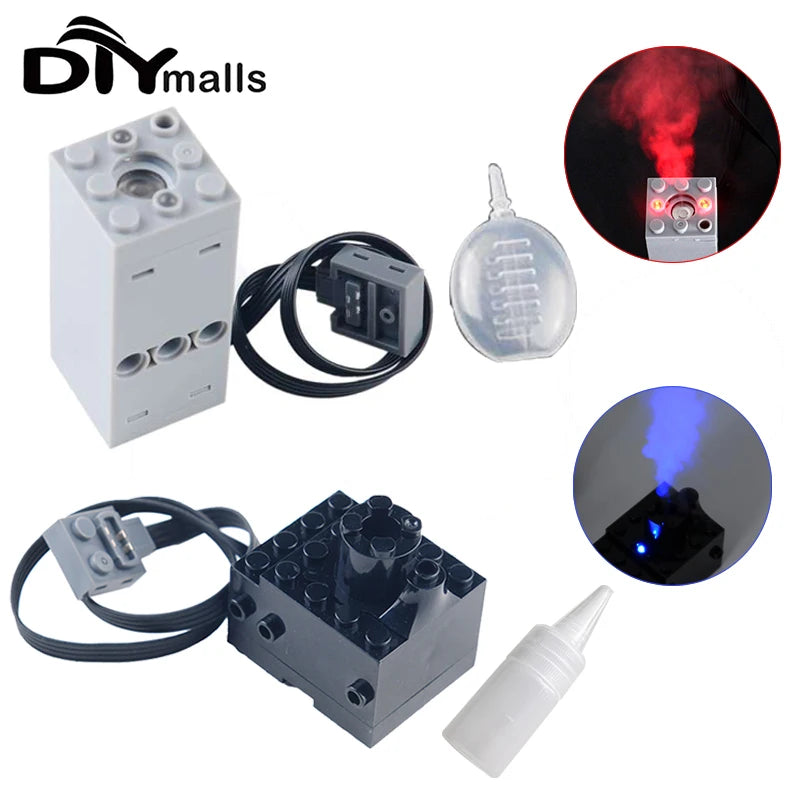 Technical spray smoke Motor Sprayer Bricks Mould King Fogger for Legoeds Building Blocks MOC Train Car Parts Motor Model