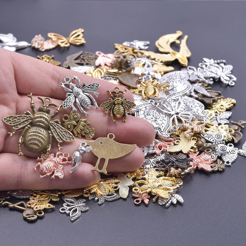 20PCS Steampunk Charm Alloy Tools Mixed Antique Bronze Spanner,Ruler,Hammer Pendants DIY Craft Jewelry Making Supplies Accessory