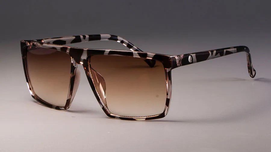 Kulou Retro Square Sunglasses Steampunk Men Women Brand Designer Glasses SKULL Logo Shades UV Protection Gafas