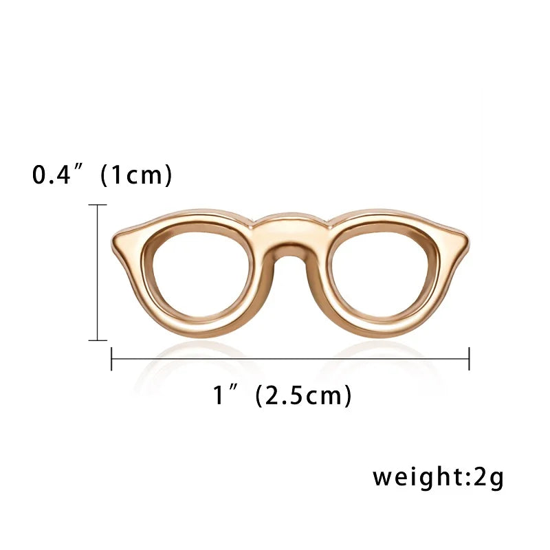 Fashion Alloy Women Men Enamel Brooches Pin Glasses Sunglasses Frame Openwork Scissor Aircraft Badge Clothing Accessories