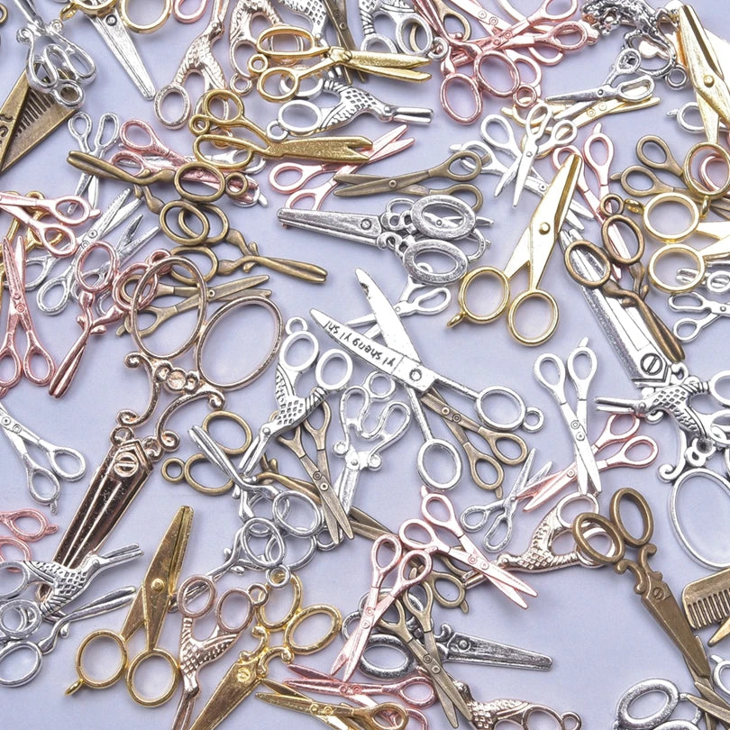 20PCS Steampunk Charm Alloy Tools Mixed Antique Bronze Spanner,Ruler,Hammer Pendants DIY Craft Jewelry Making Supplies Accessory