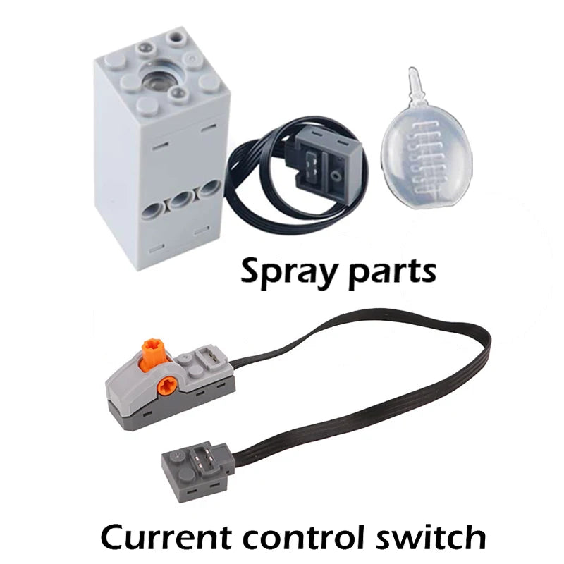 Technical spray smoke Motor Sprayer Bricks Mould King Fogger for Legoeds Building Blocks MOC Train Car Parts Motor Model