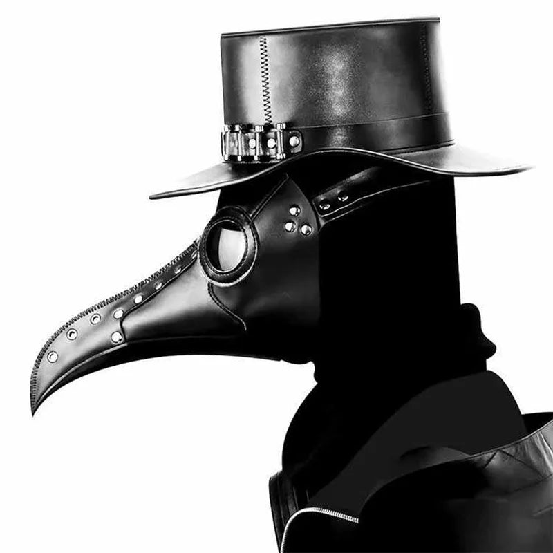 Plague Steam Doctor Mask Punk Anti Poison Terror Bird Mouth Mask Crow Headmask Performance Prop Halloween
