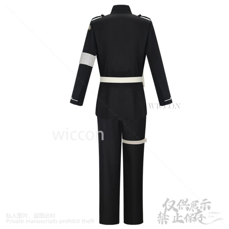 Sumino Takumi Cosplay Anime The Hundred Game Line Black Costume DK School Uniform Gothic Horror Halloween Party Suit Customized