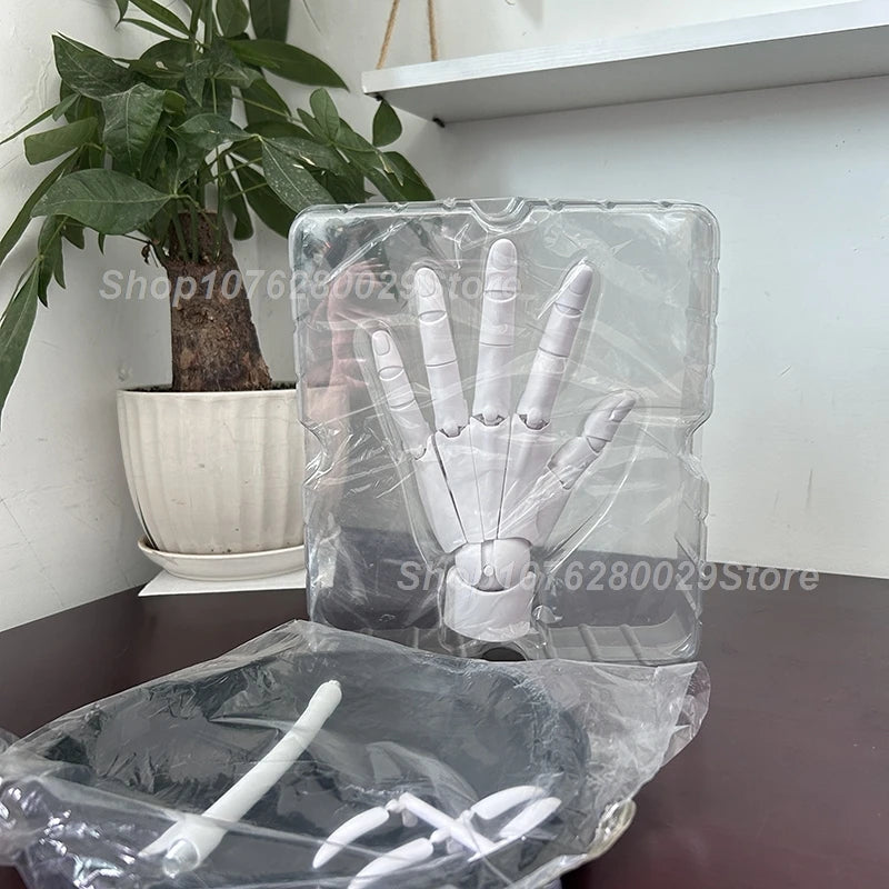 1:1 Hand Joint Super Movable Model Simulation Hand White Grey Hand Left Right Draw Sketch Art Painting Action Figure Model Toys