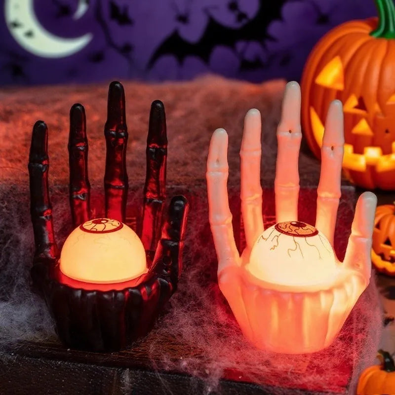 1-10PCS  Table Decoration Prop Pumpkin Light  Ghost Hand for Haunted House Scene Setup and Holiday Atmosphere Halloween