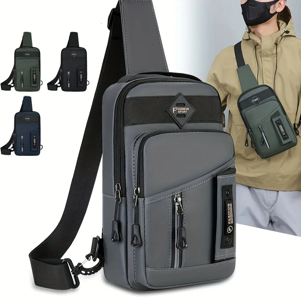 Men Shoulder Bags Chest Bag Multifuncional Crossbody Bags Travel Sling Bag