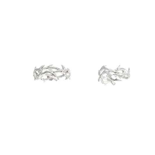 Retro obsession ring for men, trendy personality, open mouth ring, fashionable hip-hop style, single men, thorny ring