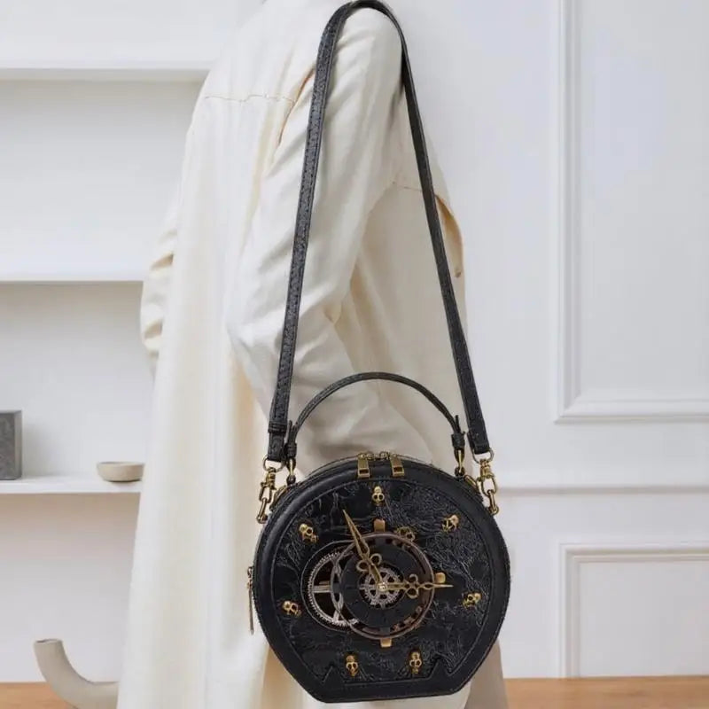 Bag Retro Crossbody Bag Gothic Shoulder Bag Handbag Clock Bag Steampunk Bag for Everyday