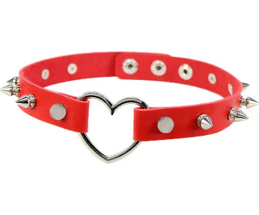 PESENAR New Rivets Chokers Punk Goth Handmade CCB Material Choker Necklace Spike Rivet Necklace Rock Gothic Chokers