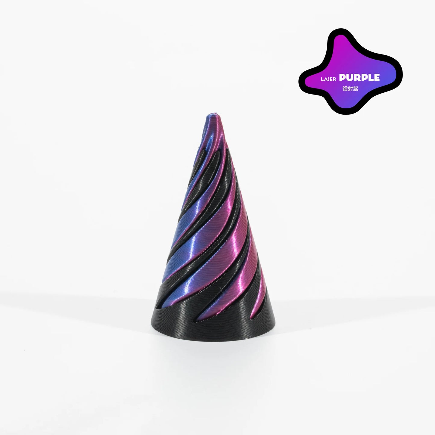 Pyramid Passthrough Sculpture 3D Printed Helix Screw Fidget Toy Spiral Cone Decompression Decorative Ornaments