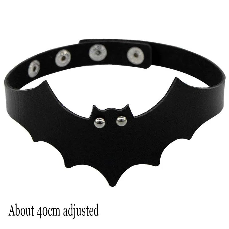 Woman Black Punk Choker Collar Necklace Sexy PU Leather Heart Lock Key Spike Chocker Gothic Cosplay Accessories Party Jewelry