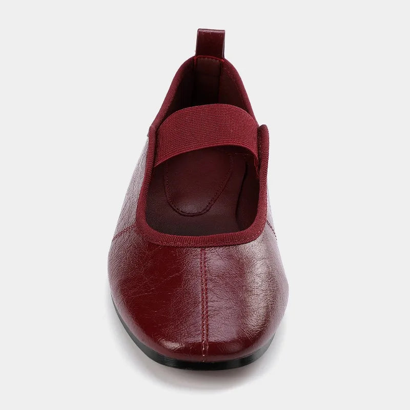 Brand Round Toe  Mary Jane Shoes Women Comfort Shallow Casual Shoes Female Footwear Mules Concise Elegant Ballet Flats Ladies