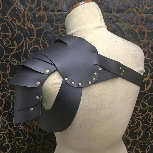 Medieval Viking Gladiator Single Shoulder Armor Warrior Knight Samurai Pauldrons Cosplay Costume Spaulders Armour Party Props