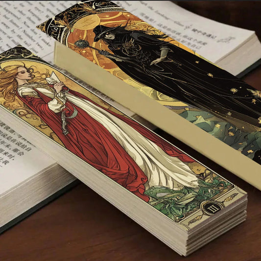 30/60PCS Creative Gothic style Dark Wizard Bookmarks High Beauty Cards Creative Reading Books Tags Annotated DIY Bookmarks