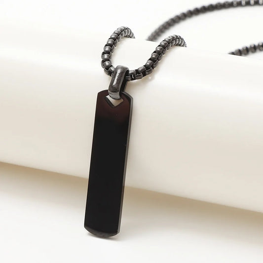UILZ Personalized Domineering Triangle Spearhead Men's Couple Alloy Retro Hip-hop Arrow Necklace Pendant Jewelry