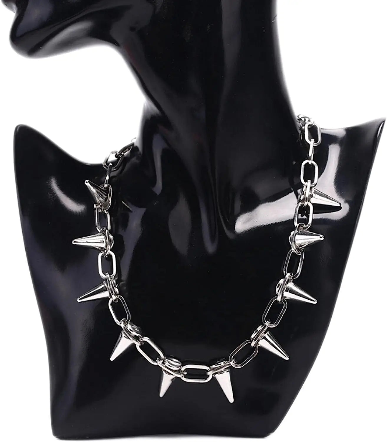 PESENAR New Rivets Chokers Punk Goth Handmade CCB Material Choker Necklace Spike Rivet Necklace Rock Gothic Chokers