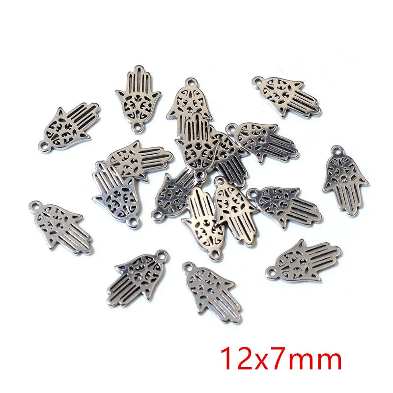 30pcs Stainless Steel Small Charms Ghost Moon Butterfly Star Cute Pendant Charm DIY Jewelry Making Accessories Necklace Bracelet
