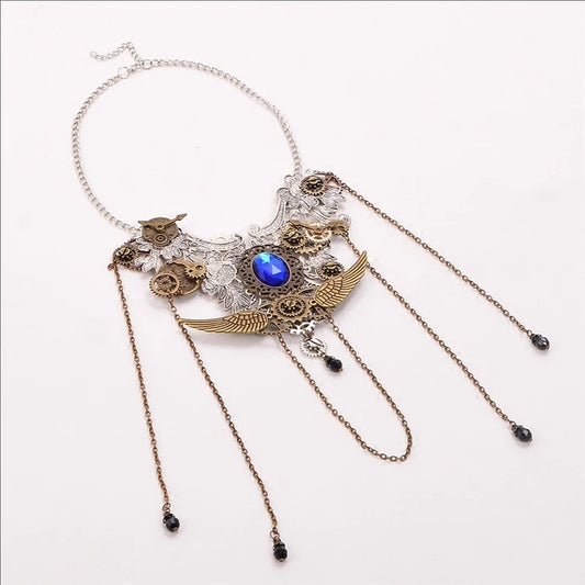 Vintage Personalized Steampunk Gear Pendant Necklace Charm Jewelry Men Women Neck Chain Fashion  Accessories