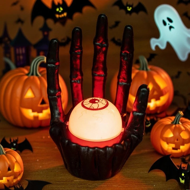 1-10PCS  Table Decoration Prop Pumpkin Light  Ghost Hand for Haunted House Scene Setup and Holiday Atmosphere Halloween