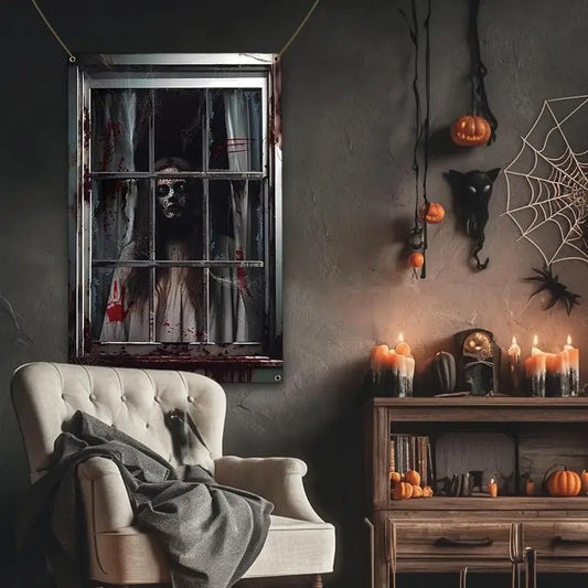 Gothic Banner  Photo Booth Props Festival Home Hanging ornaments for Haunted House Door