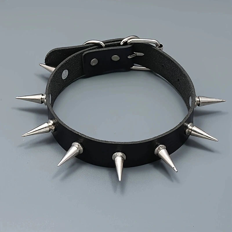 Halloween Gothic Rock Spike Rivet Collar Women And Men Wear Valentine's Day Carnival Gifts For Daily Party Performances