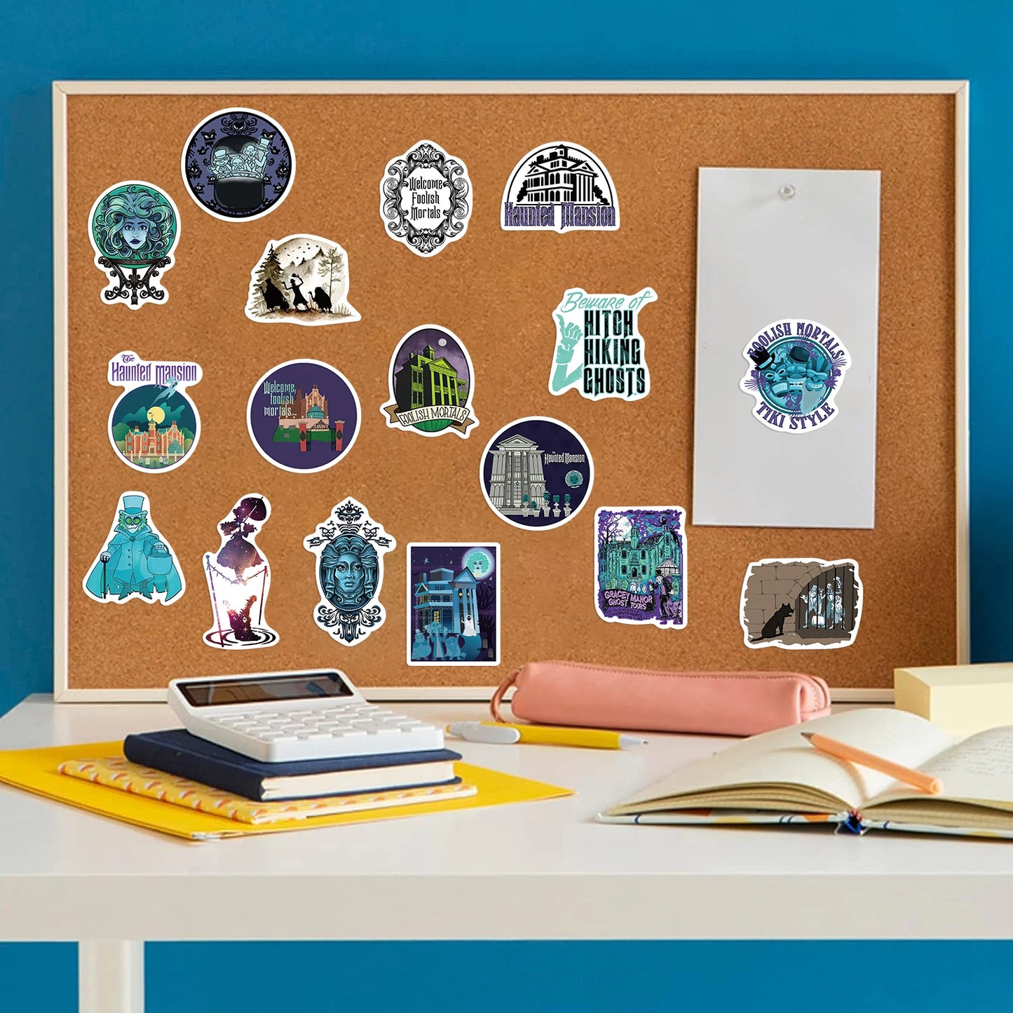 50PCS Haunted Mansion Scrapbook Stickers DIY Diary Laptop Luggage Skateboard Graffiti Decal Fun Stylish Classic Toys