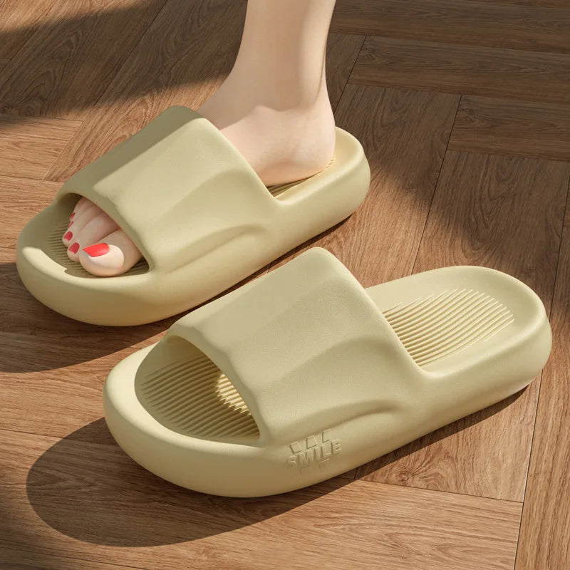 Cloud Platform House Slipper Woman Men Summer Sandals Flip Flops Beach Slides Casual Home Shoe Flat Non Slip EVA Female Bathroom