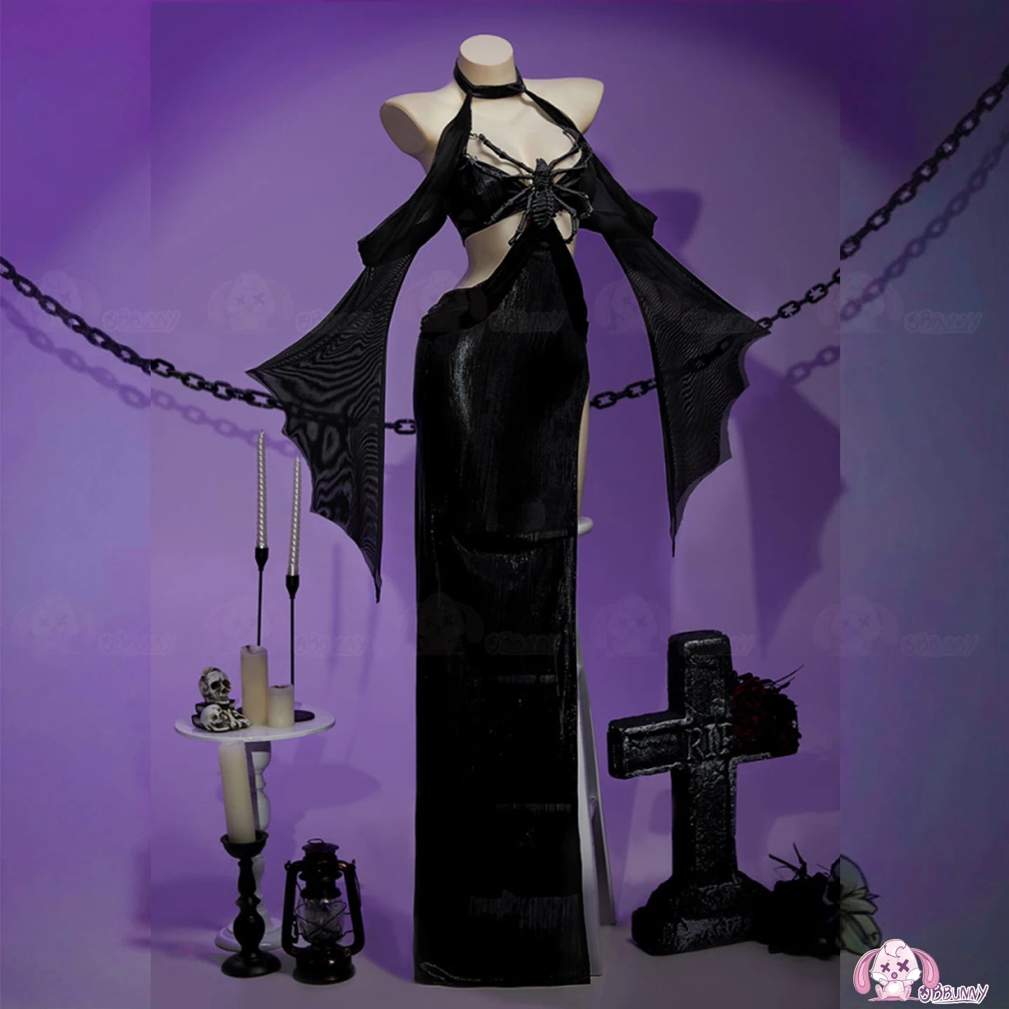 Dark Gothic Spider Bride Dress Female Halloween