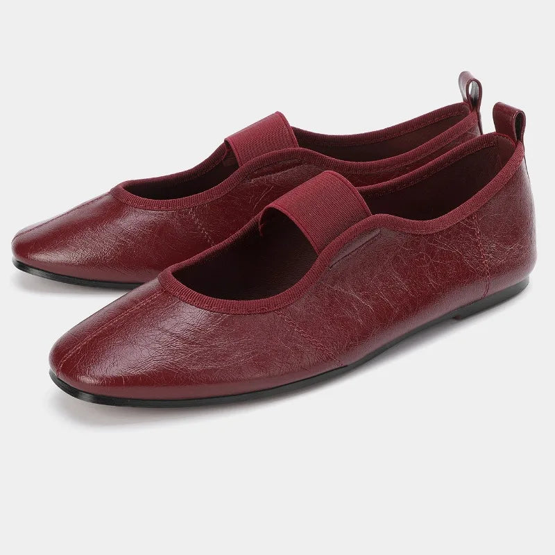 Brand Round Toe  Mary Jane Shoes Women Comfort Shallow Casual Shoes Female Footwear Mules Concise Elegant Ballet Flats Ladies
