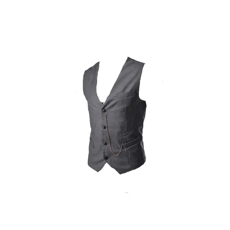 Gangster Costume And Accessories Set Steampunk WaistCoat Peaky Blinders Vest Pocket Watch 1920s Men Gatsby ☆★ww