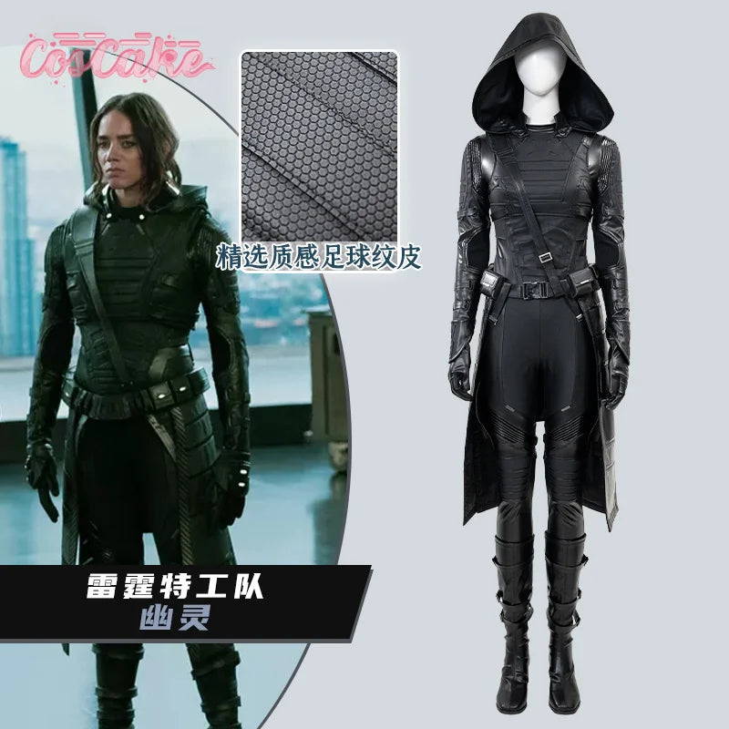 Thunderbolts Ghost Cosplay Costume Uniform Halloween Carnival Party Christmas Play Role Clothes Clothing for Women