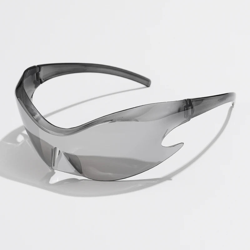 Luxury Brand Sports Punk Y2K Sunglasses Women Men Unique Goggle One Piece Sun Glasses For Male Cycling Hip Hop Shades UV400