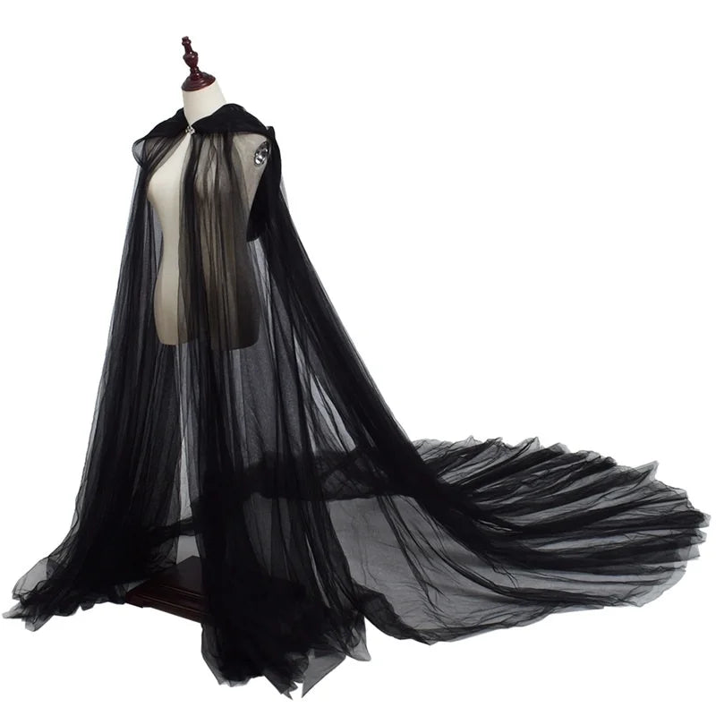 Bridal Cloak Adult Horror Vampire Princess Dress Witch Cosplay Costumes Elf Tale Shawl Halloween Party